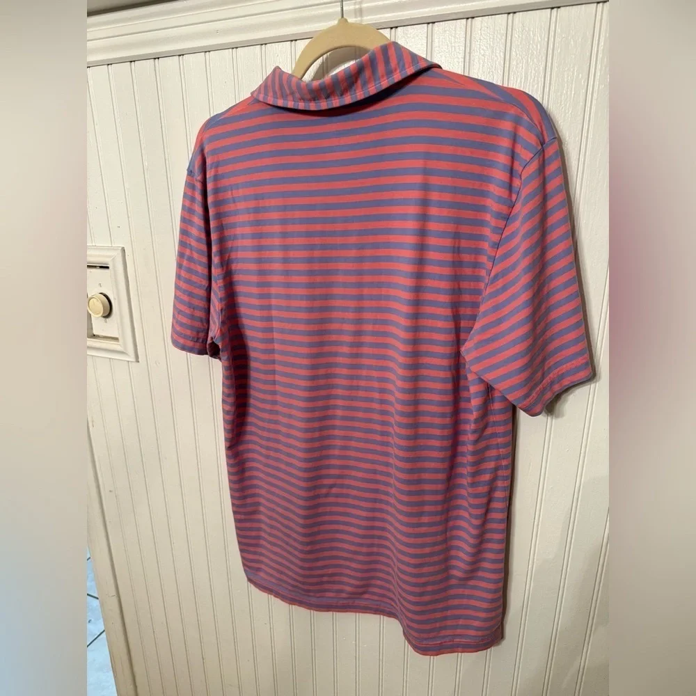 Peter Millar Striped Small Polo Shirt